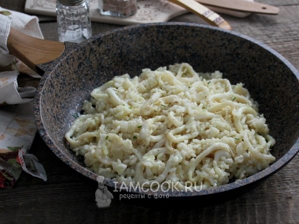 Ризотто с кальмарами, рецепт с фото