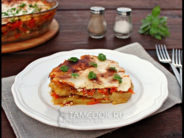 Запеканка из минтая с картошкой в духовке, рецепт с фото