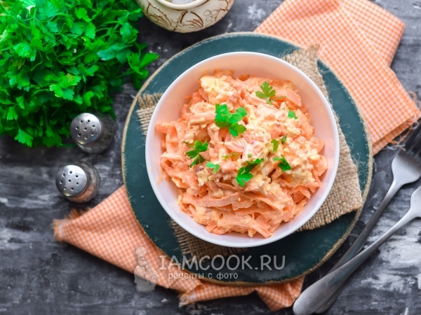 Салат «Рыжик» с морковью, рецепт с фото