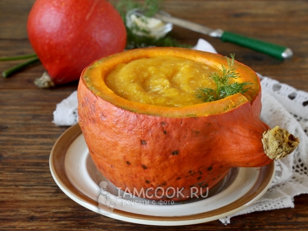 Тыквенный суп-пюре со сливками, рецепт с фото