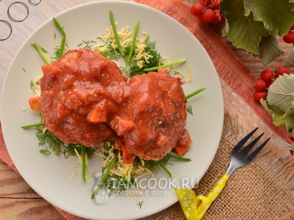 Тефтели с сыром в духовке, рецепт с фото