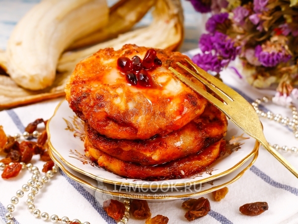 Сырники без яиц с бананом, рецепт с фото