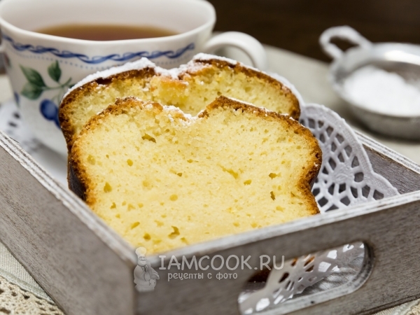 Нежный кекс на кефире, рецепт с фото
