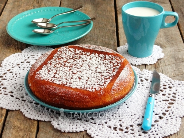 Кекс на молоке в мультиварке, рецепт с фото