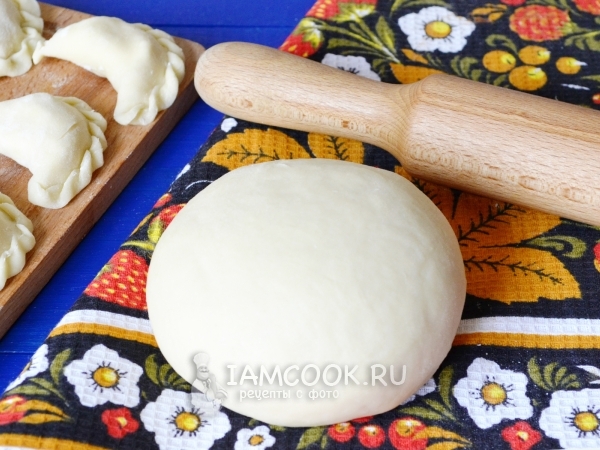 Заварное тесто для вареников с творогом, рецепт с фото