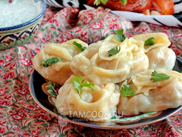 Манты с тыквой и фаршем, рецепт с фото