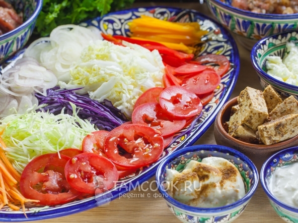 Начинка для шаурмы, рецепт с фото