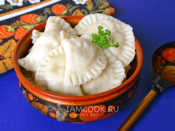 Вареники с курицей, рецепт с фото