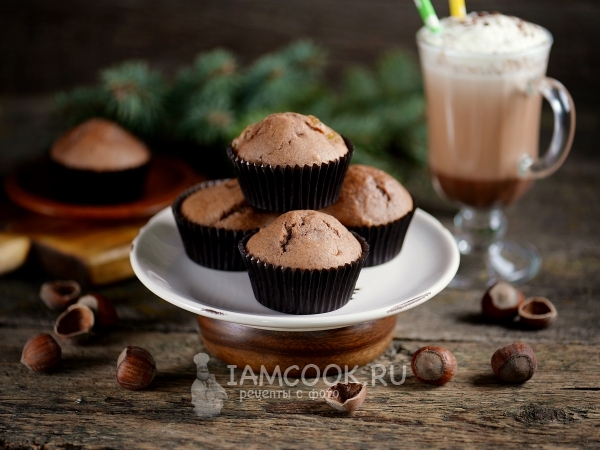 Кексы с изюмом и шоколадом, рецепт с фото