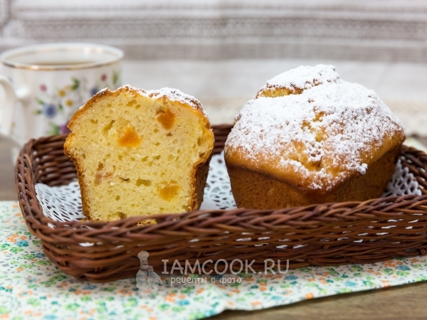 Творожные кексы с курагой, рецепт с фото