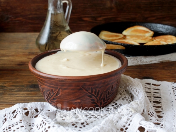 Жидкое тесто на кефире, рецепт с фото