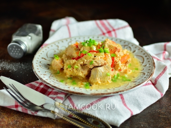 Индейка в сливках в мультиварке, рецепт с фото