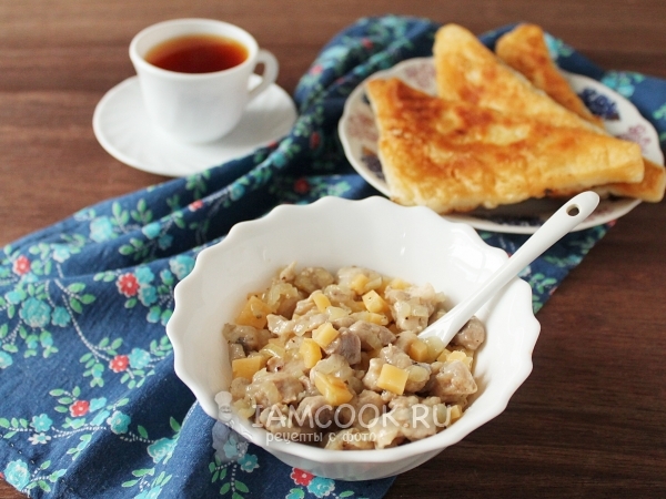 Начинка из курицы для пирожков, рецепт с фото