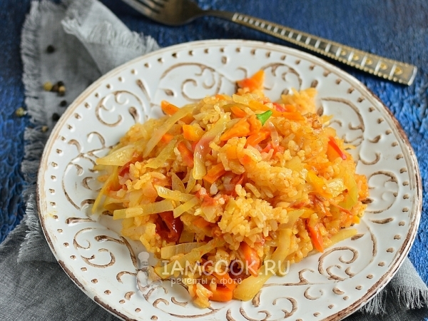 Овощной плов в мультиварке, рецепт с фото