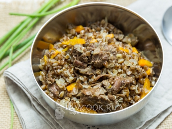 Гречневая каша с тушенкой по-армейски (солдатская), рецепт с фото