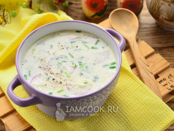 Окрошка на майонезе с колбасой (классический рецепт), рецепт с фото