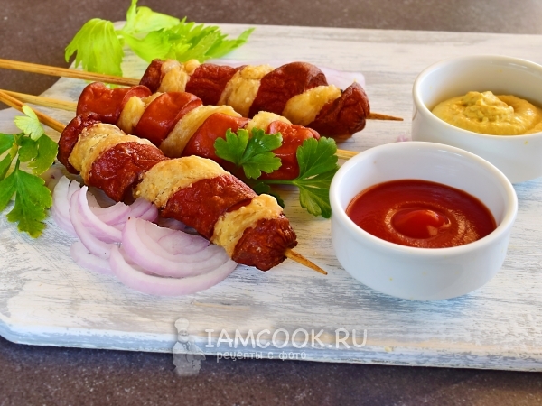 Слоеный хот-дог, рецепт с фото