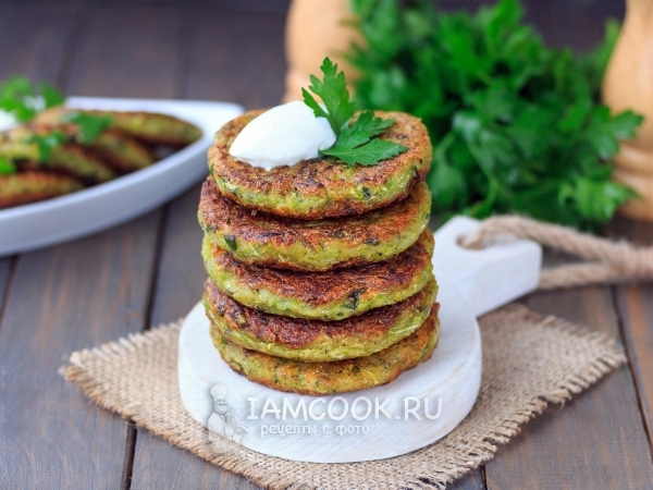 Постные оладьи из кабачков без яиц, рецепт с фото