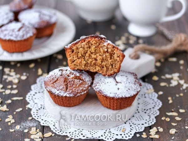 Творожно-овсяные кексы, рецепт с фото