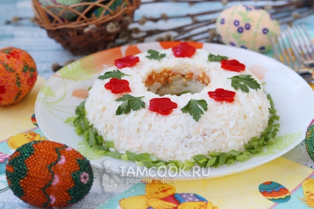 Салат с куриным филе