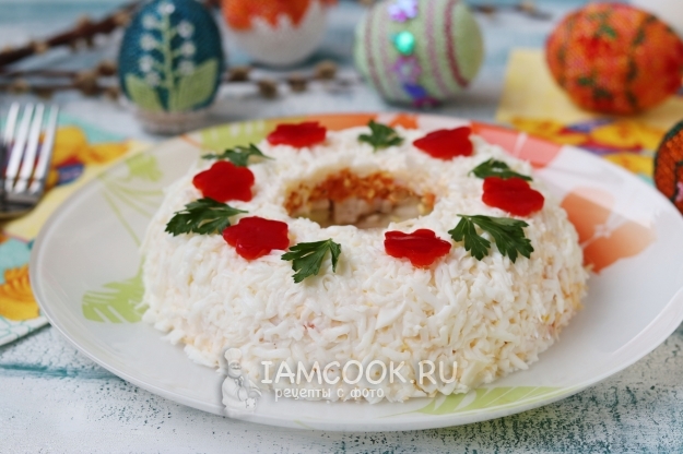 Готовый салат «Пасхальный венок»