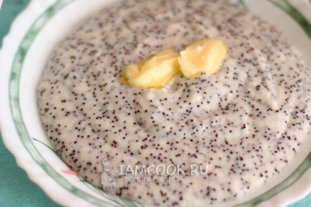 Рецепт манной каши на молоке с маком