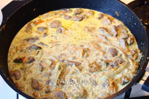 Потушить печень