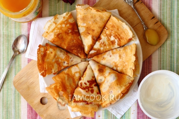 Рецепт тонких блинов с разрыхлителем