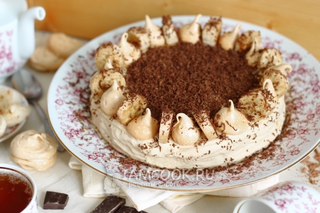 Рецепт вафельного торта со сгущенкой и бананами