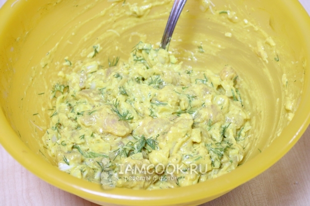 Размешать тесто