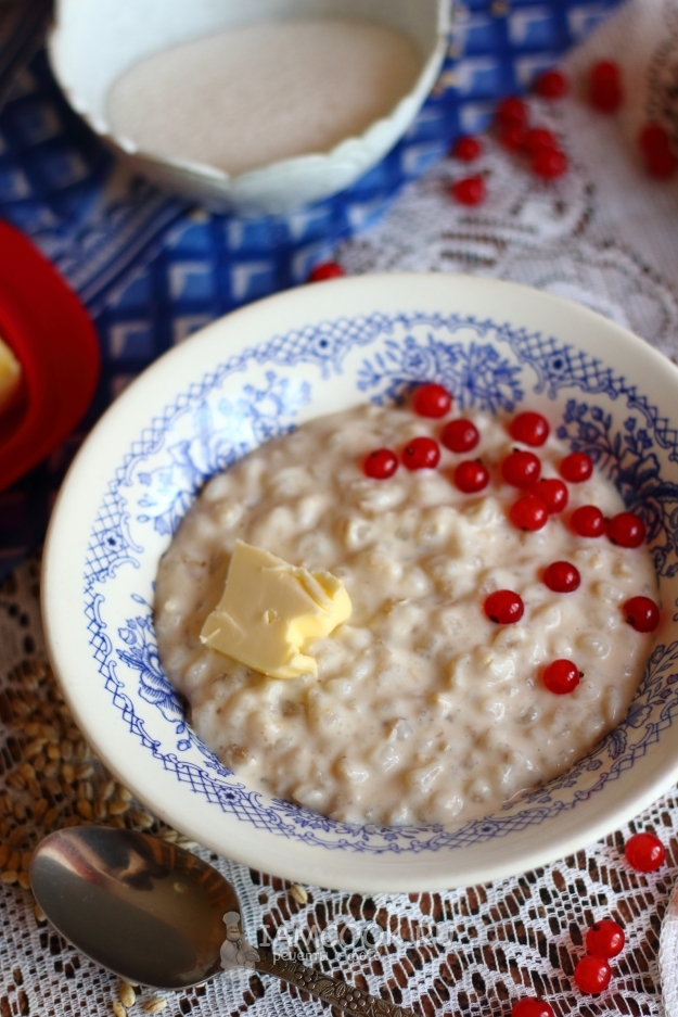 Рецепт перловой каши на молоке