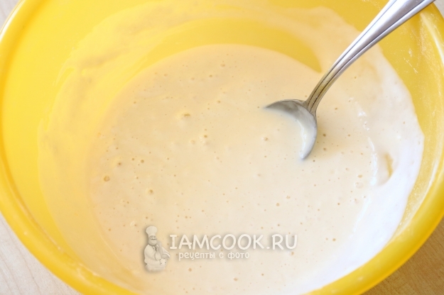 Размешать тесто