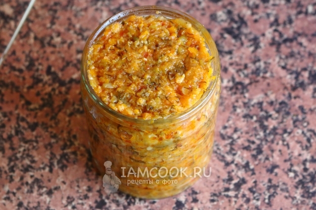 Фото кабачковой икры без томатной пасты