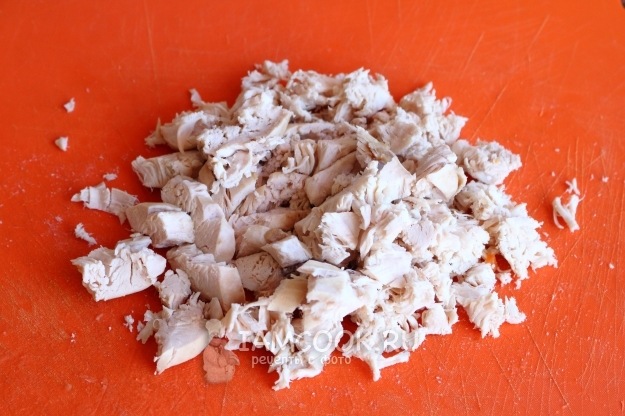 Порезать куриное филе