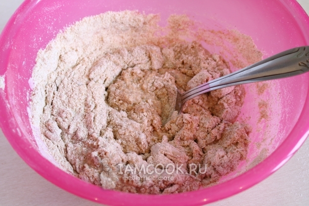 Вымесить тесто ложкой