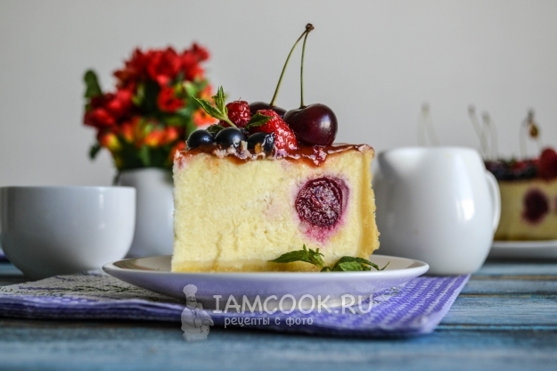 Рецепт чизкейка с вишней