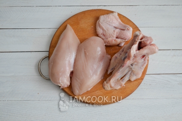 Отделить куриное филе