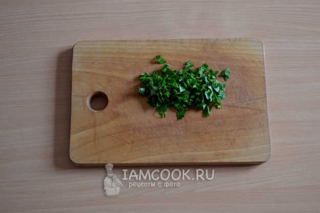 Измельчили петрушку