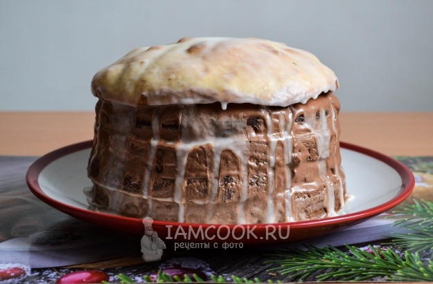 Полить торт глазурью