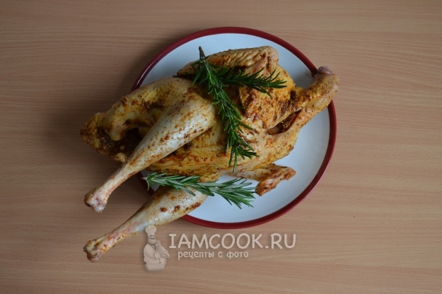 Положить веточки розмарина