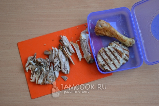 Порезать мясо