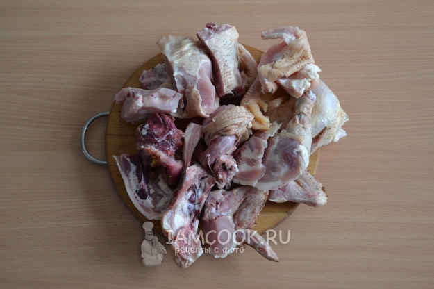 Порезать курицу