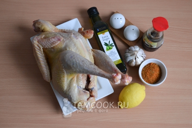 Ингредиенты для индейки, запеченной в духовке целиком