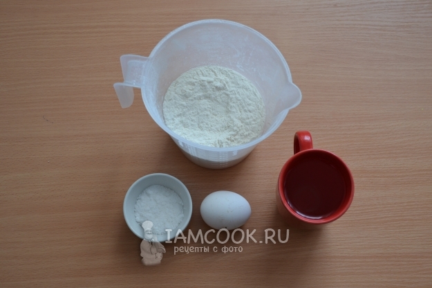 Ингредиенты для теста для мантов