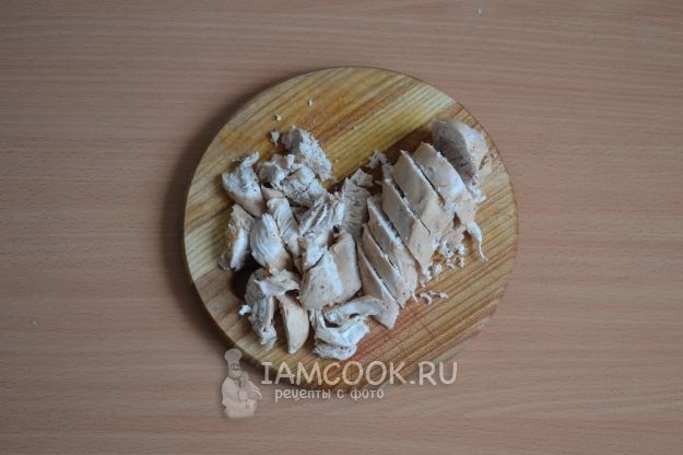 Порезать куриное филе
