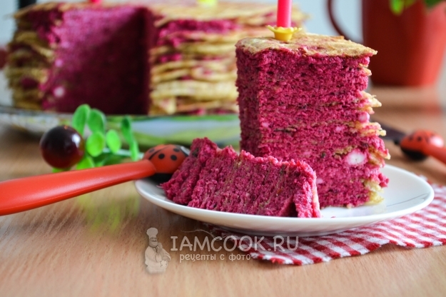 Вкусный закусочный вафельный торт из кабачков