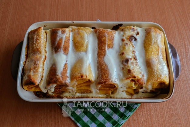 Готовые налистники с творогом