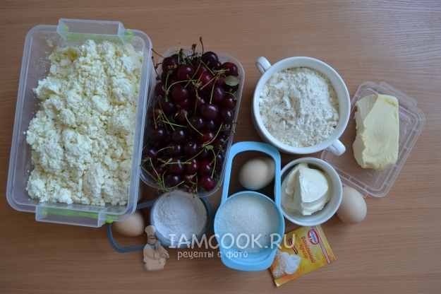Ингредиенты для чизкейка с вишней