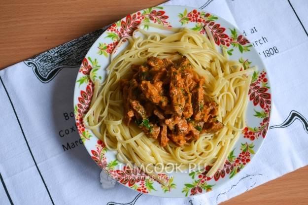 Фото бефстроганов из говядины со сметаной