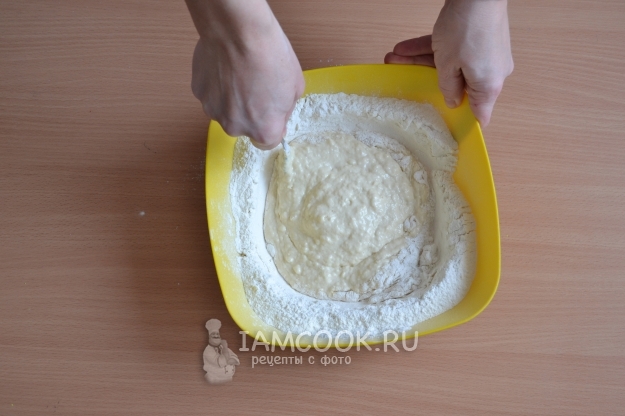 Размешать тесто